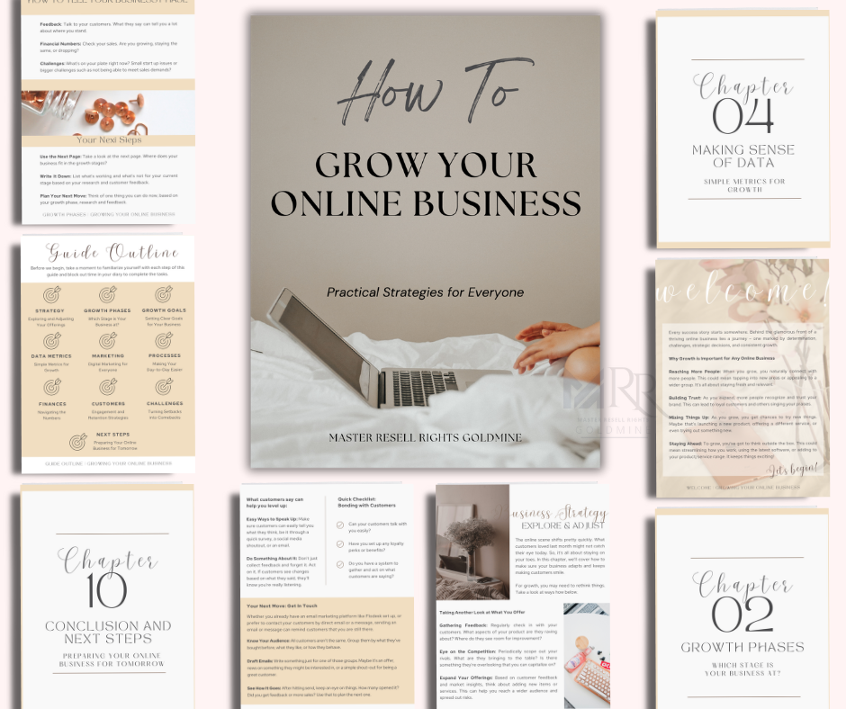 How To Grow Your Online Business ebook with MRR