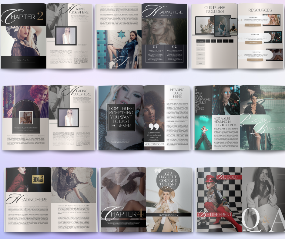 Millie Bold & Luxury Design eBook & Workbook Templates