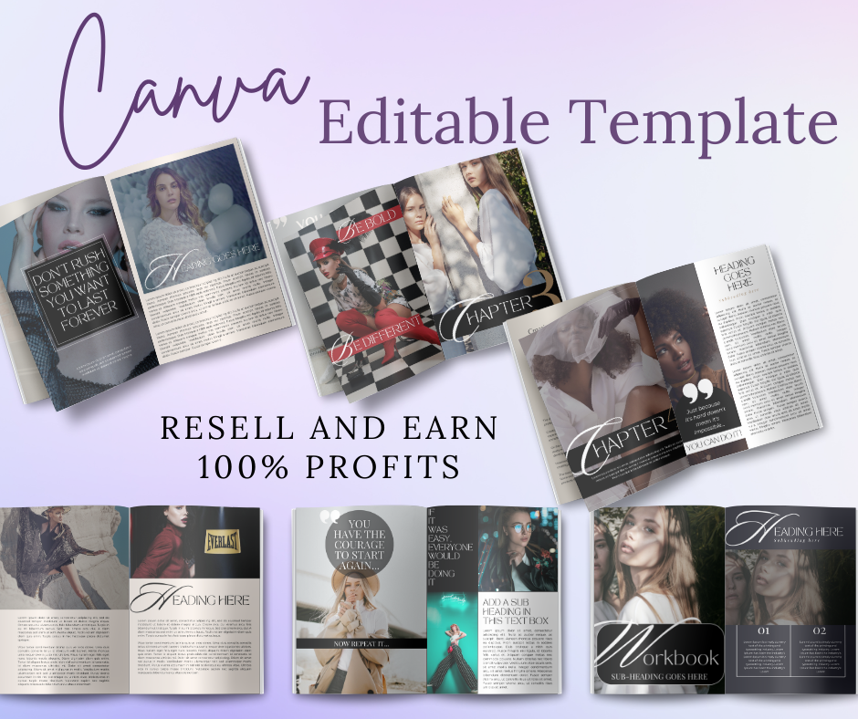 Millie Bold & Luxury Design eBook & Workbook Templates