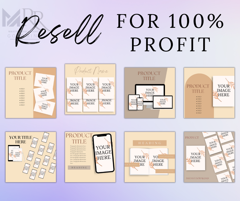 Master Resell Rights Digital Mock Up Bundle