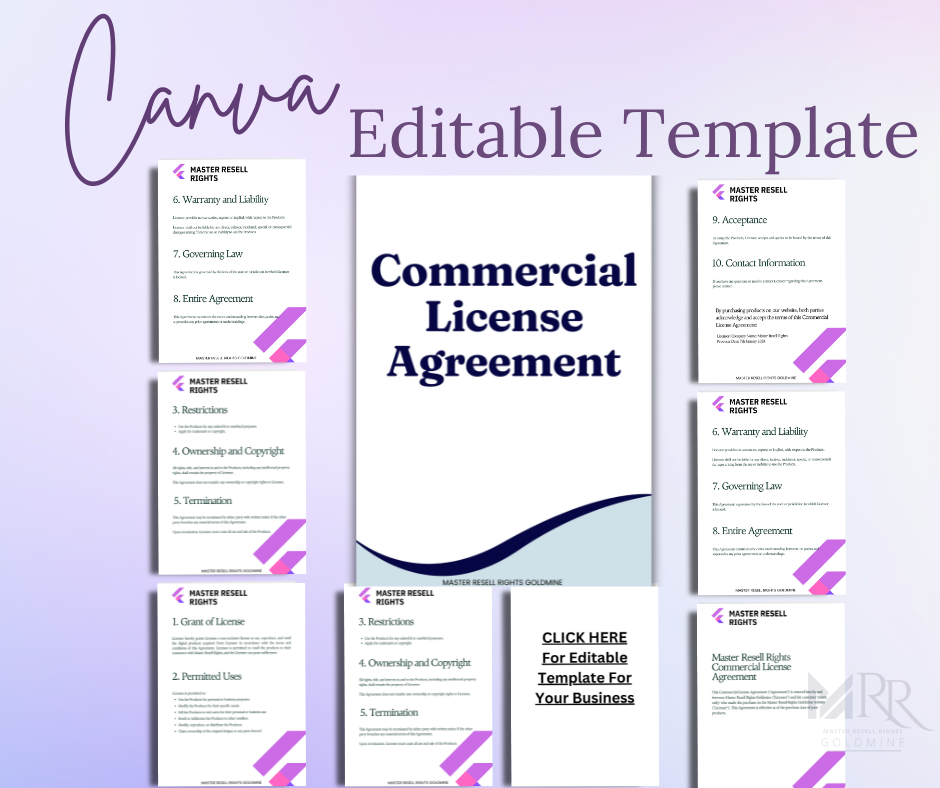 Commercial License Agreement esitable