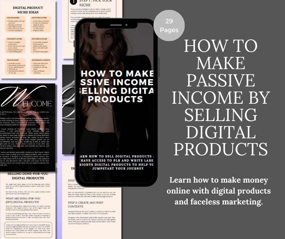 FREEBIES - How to Make Passive Income By Selling Digital Products