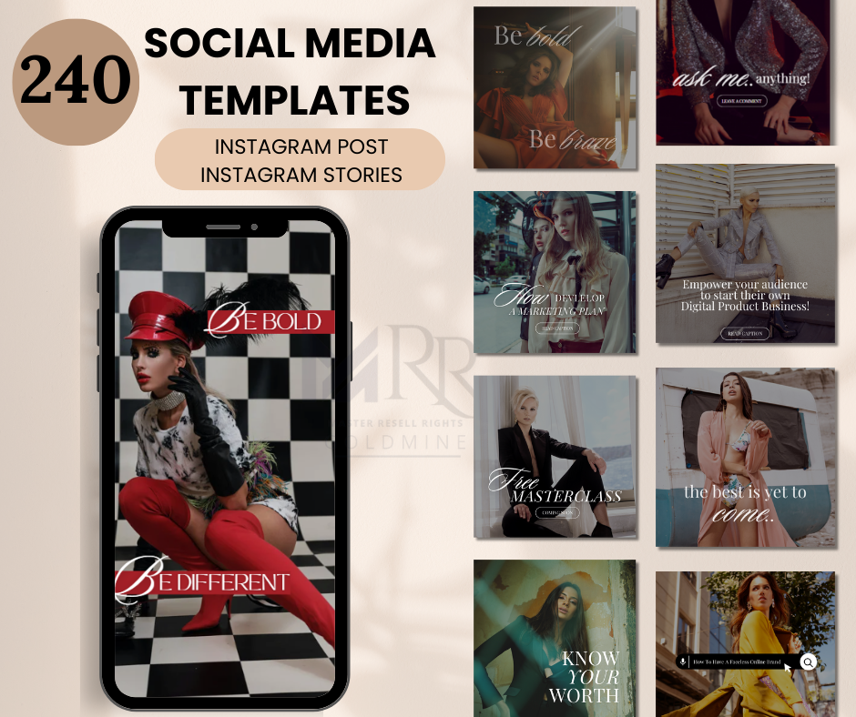 240 Millie Bold & Luxury Social Media Instagram Post And Stories - Cover