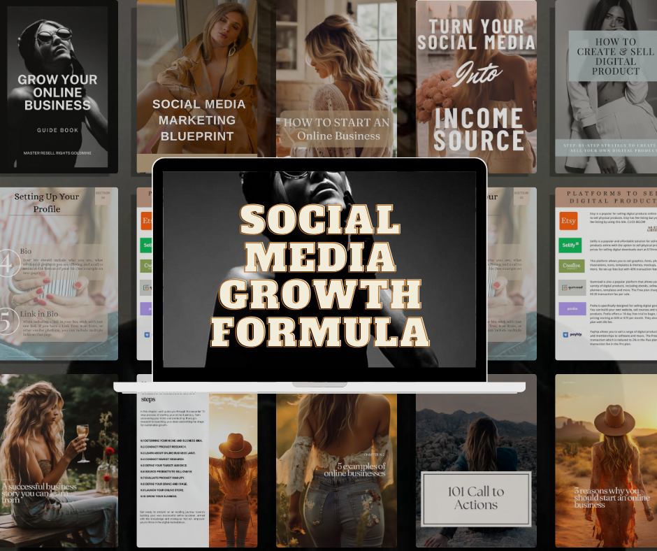 Social Media Growth Formula with MRR/PLR - 5 done for you ebook